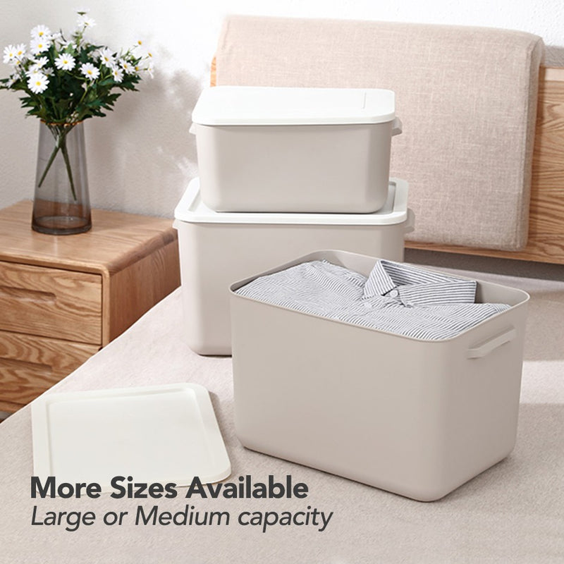 Japanese Minimalist Stackable Storage Boxes in Assorted Sizes