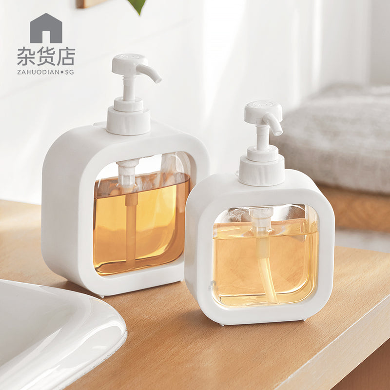 Sleek Minimalist Pump Bottle for Body Wash Shampoo Conditioner and more