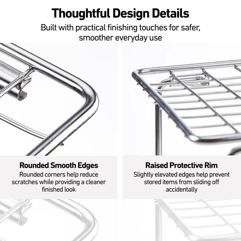 Foldable 304 Stainless Steel Under-Sink Storage Rack