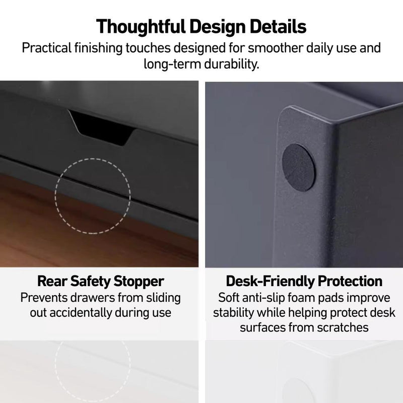 Desktop Monitor & Laptop Stand with Drawers