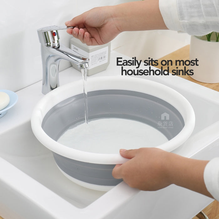 Space-saving Multipurpose Collapsible Basin