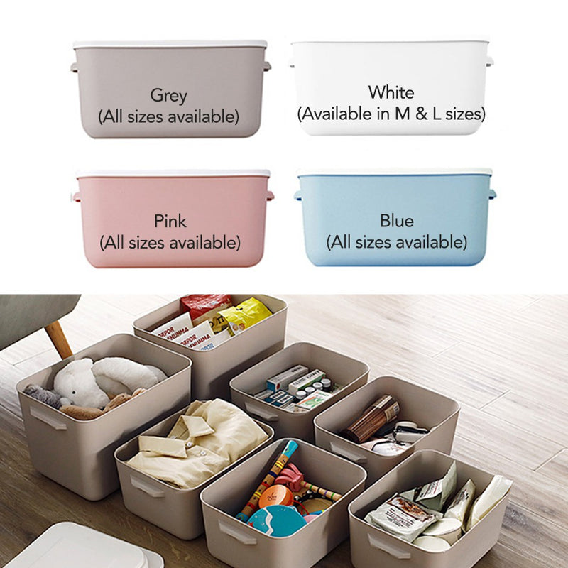 Japanese Minimalist Stackable Storage Boxes in Assorted Sizes