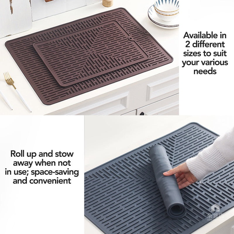 Large Silicone Dish Drying Mat