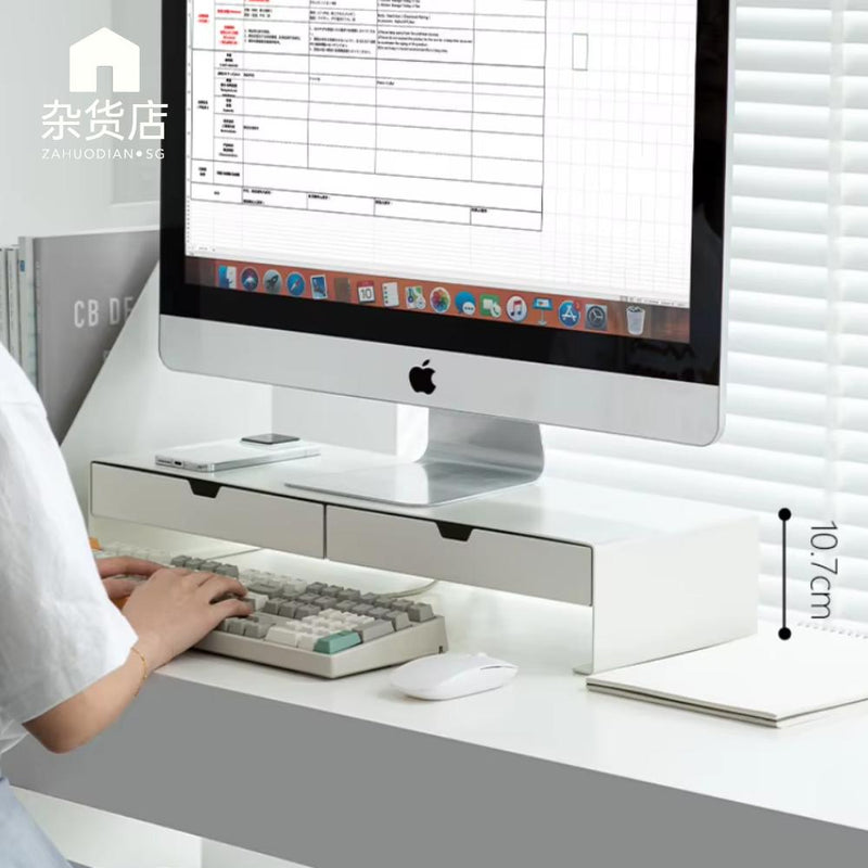 Desktop Monitor & Laptop Stand with Drawers