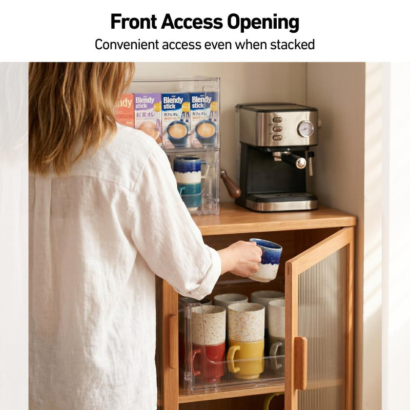 Gentle Spaces ClearStack Front Access Bin 2pc