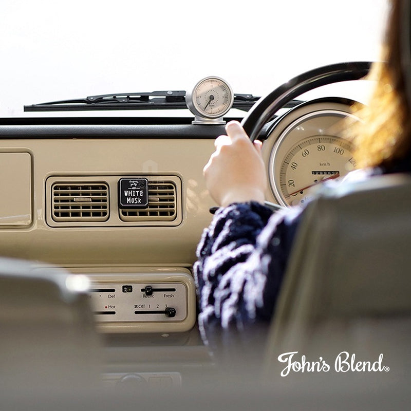 John's Blend Clip On Car Freshener Fragrance Set / Refill 2pcs White Musk & Assorted Scents