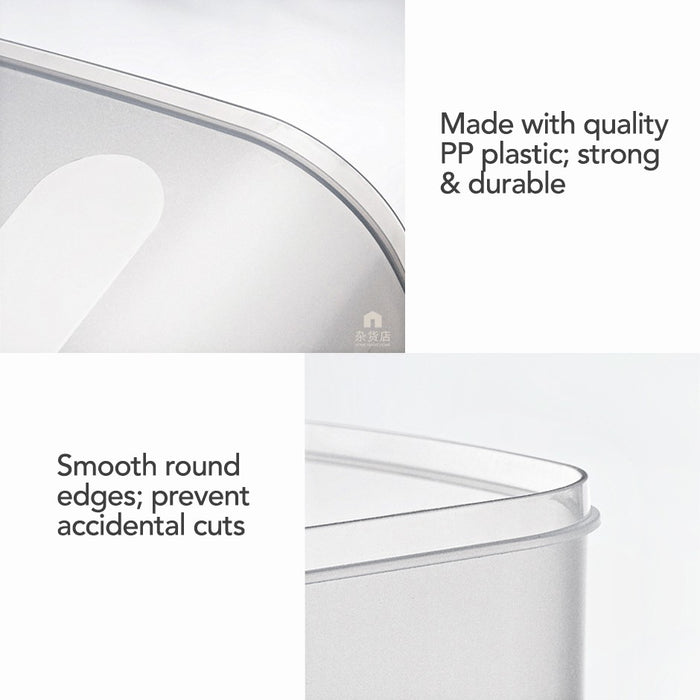 Kitchen Cabinet Storage Box with Lid & Handle