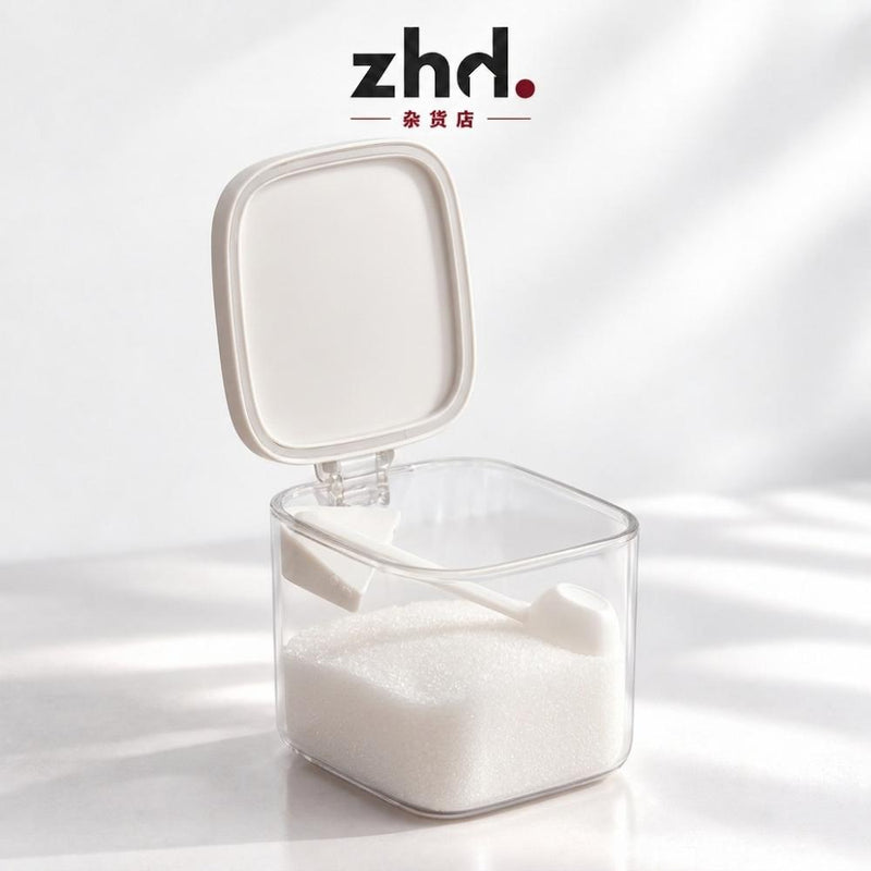 Flip Cover Seasoning Containers with Measuring Scoop