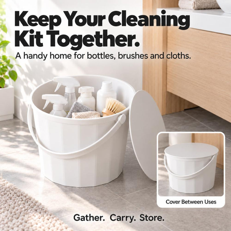3-in-1 Bucket, Pail & Lid Set with Handle