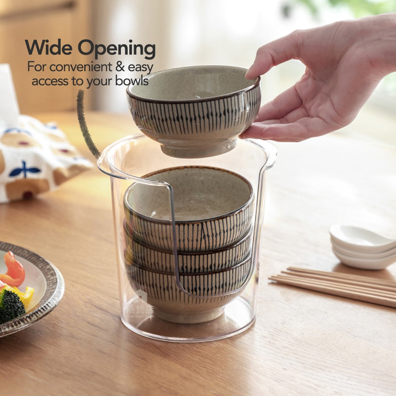 Clear Bowls & Plates Organiser Stand / Holder