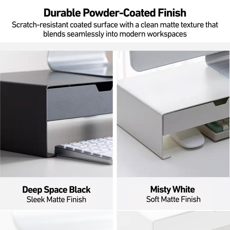 Desktop Monitor & Laptop Stand with Drawers