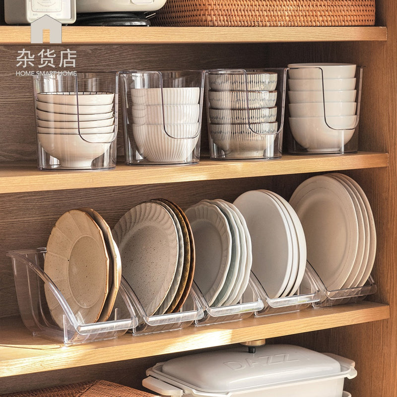 Clear Bowls & Plates Organiser Stand / Holder