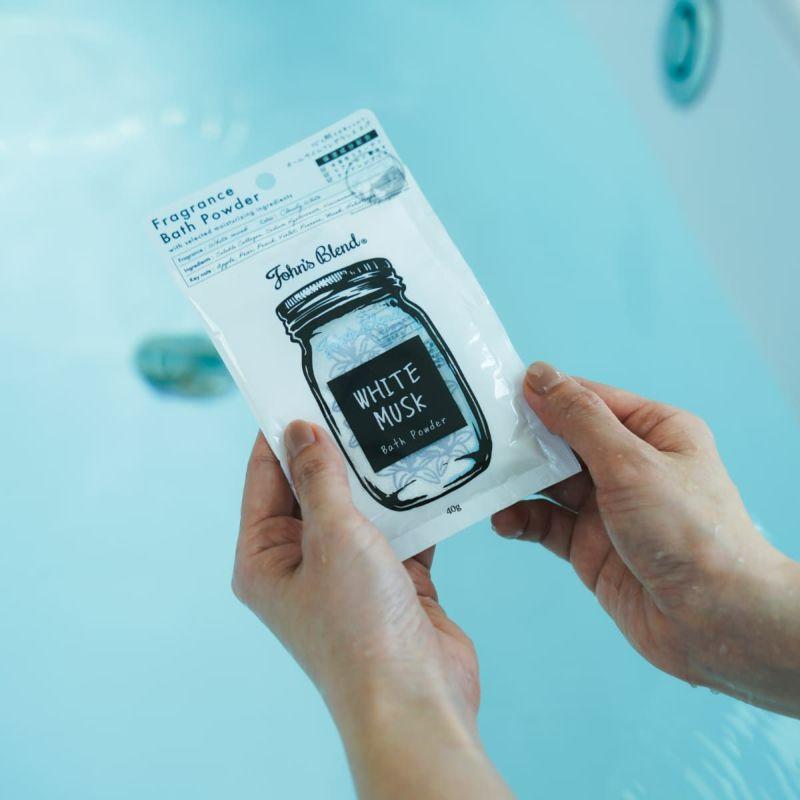 John’s Blend Fragrance Bath Powder 40g — White Musk