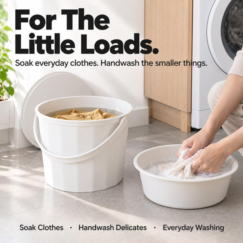 3-in-1 Bucket, Pail & Lid Set with Handle