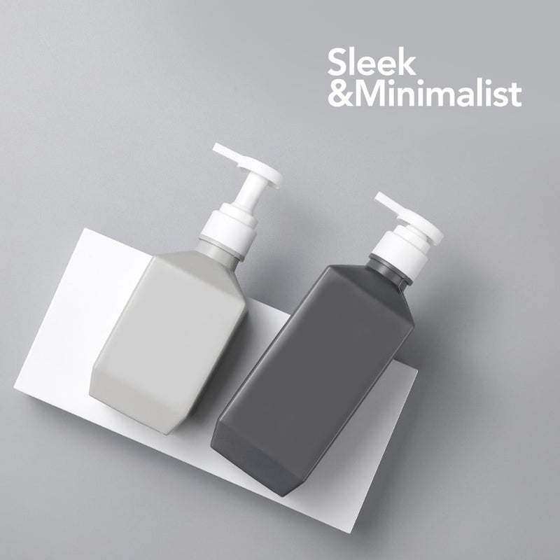Monochrome Reusable Refill Bottles for Shampoo / Conditioner / Body Wash / Handwash