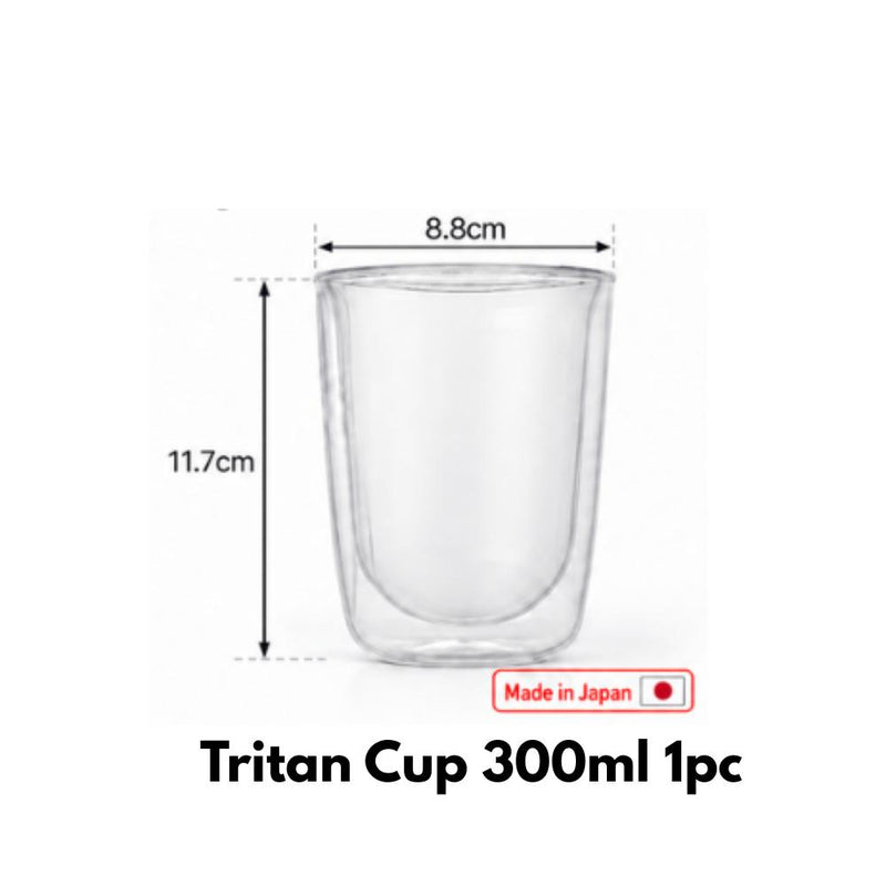 Made in Japan Mini Matcha Shaker & Akebono Tritan Double-Wall Cup 300ml