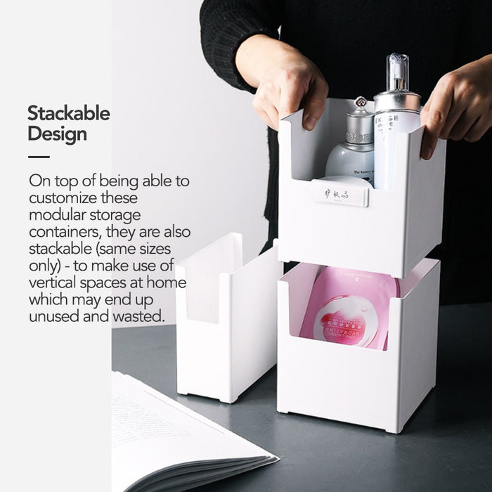Modular Stackable Storage Sorting Containers