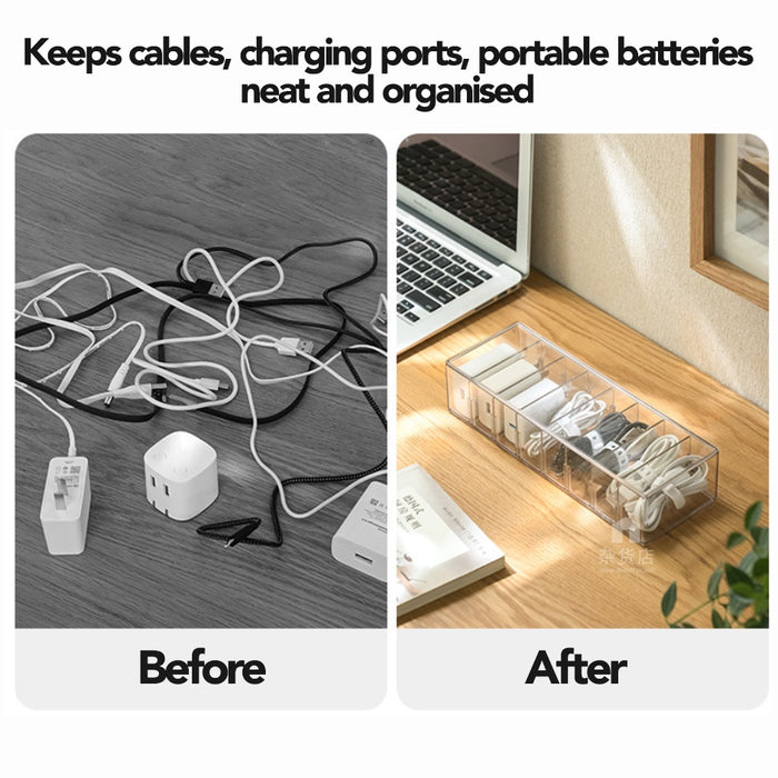 Cable & Accessories Organiser for Tabletop / Drawer