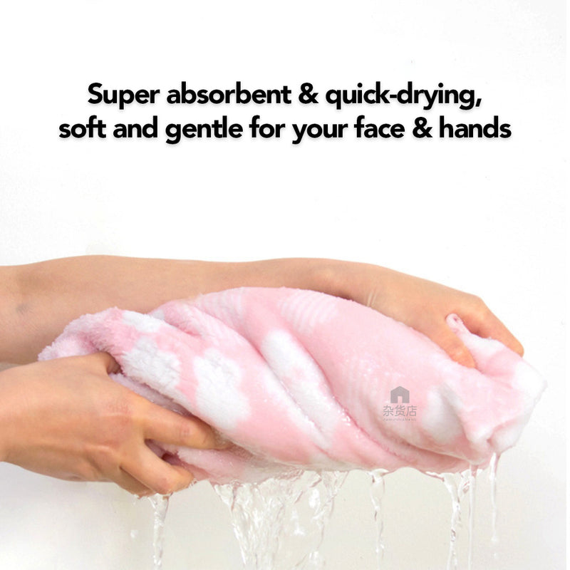 (Set of 3) Soft Water Absorbent Microfiber Hand Towels