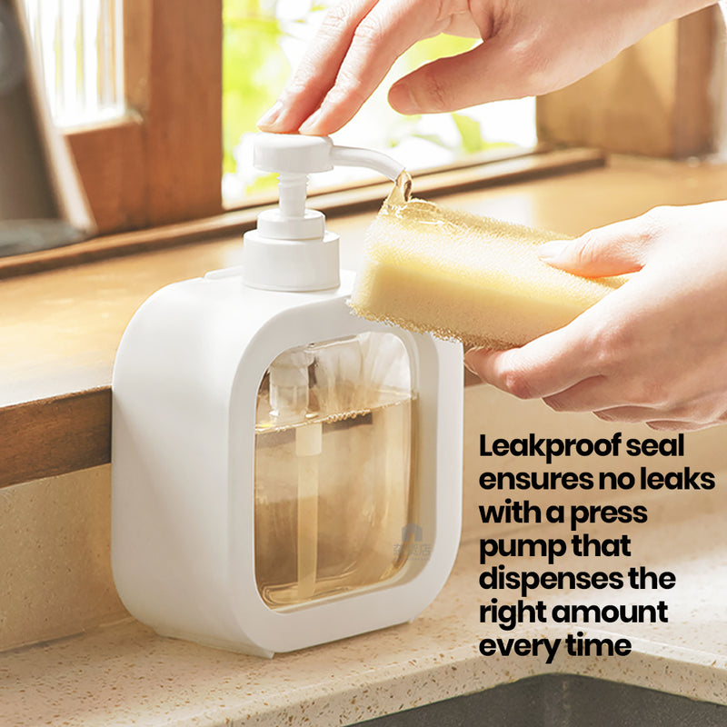 Sleek Minimalist Pump Bottle for Body Wash Shampoo Conditioner and more