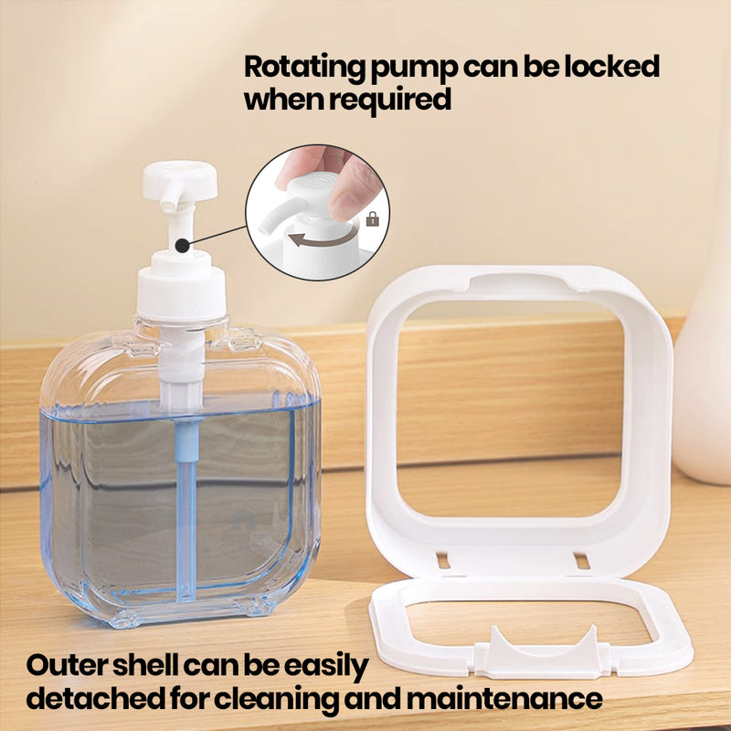 Sleek Minimalist Pump Bottle for Body Wash Shampoo Conditioner and more