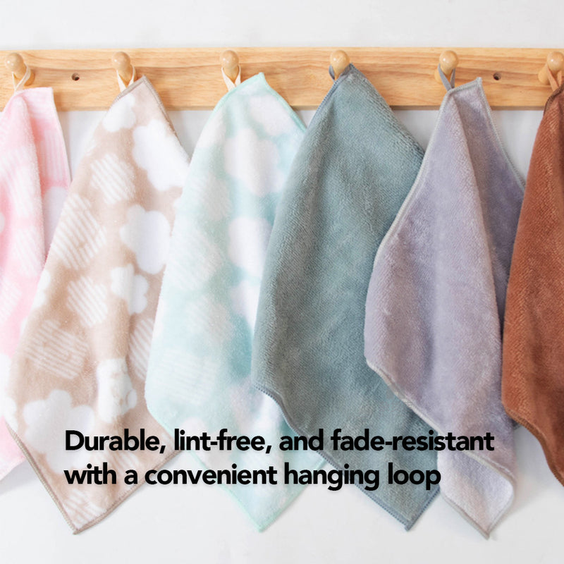 (Set of 3) Soft Water Absorbent Microfiber Hand Towels