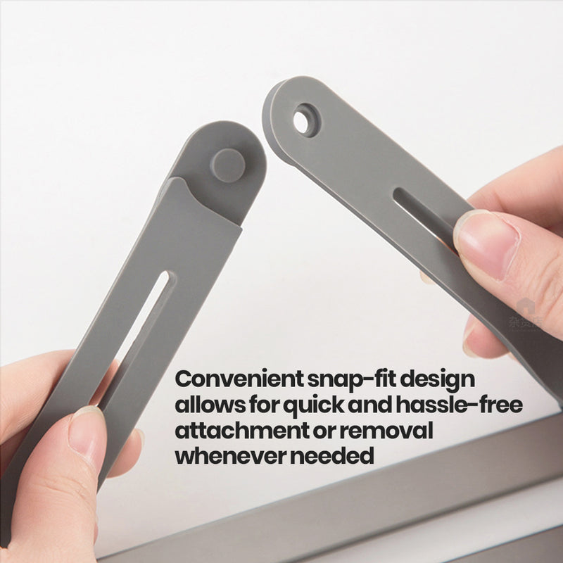 Rust-free Aluminium Foldable Corner Drainage Rack with Silicone Support