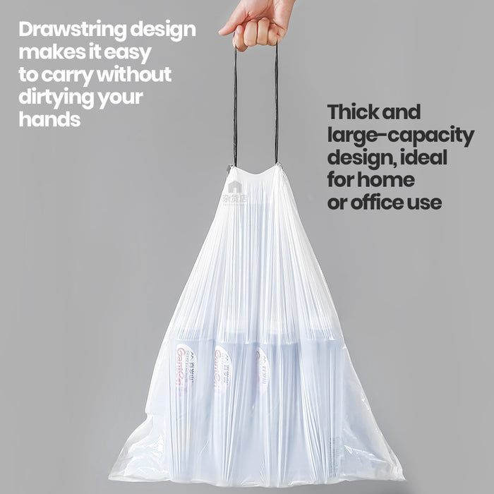 Tear-free Draw String Trash Bags 100pcs 45*50cm