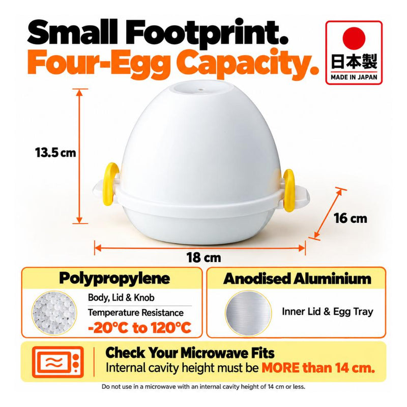 Akebono Made in Japan Microwave 4-Eggs Maker