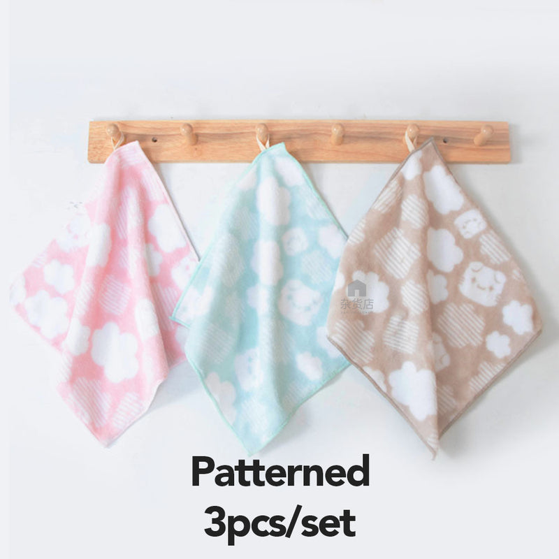 (Set of 3) Soft Water Absorbent Microfiber Hand Towels