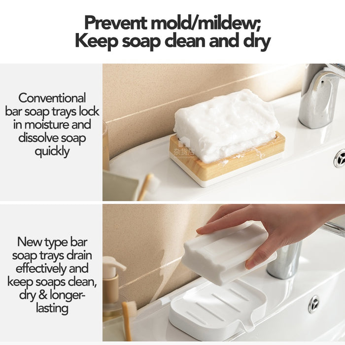 Dual Function Bar Soap Holder with Spout