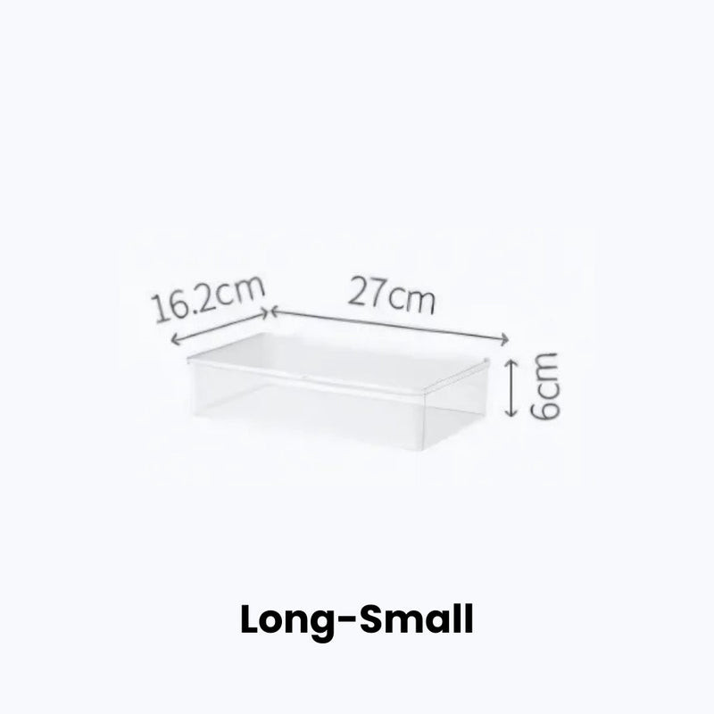 Clear Stackable Storage Boxes with Flip Lids