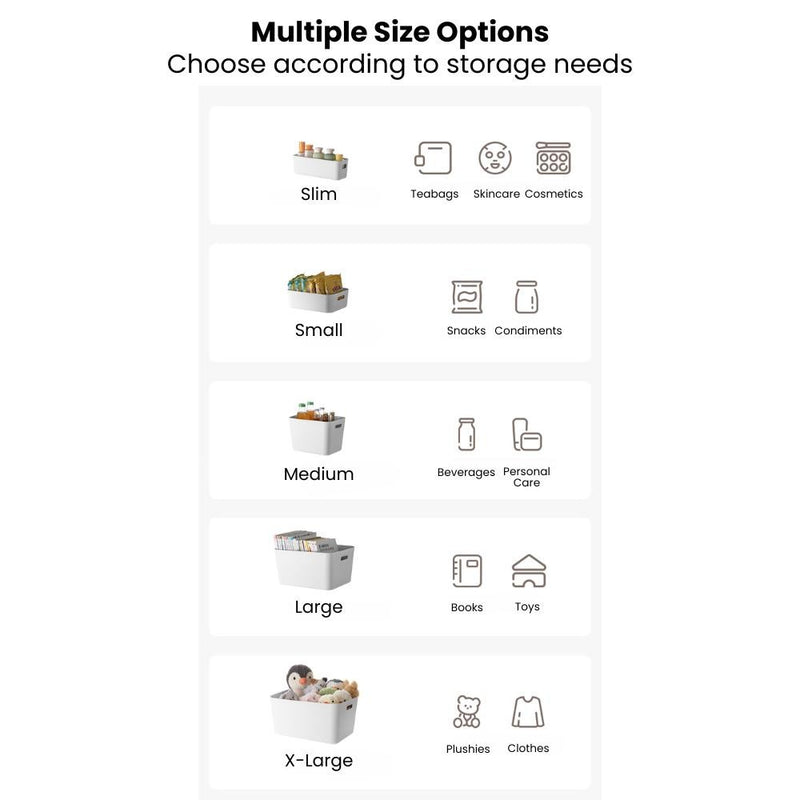 New Modular Essential Storage Bins & Organisers