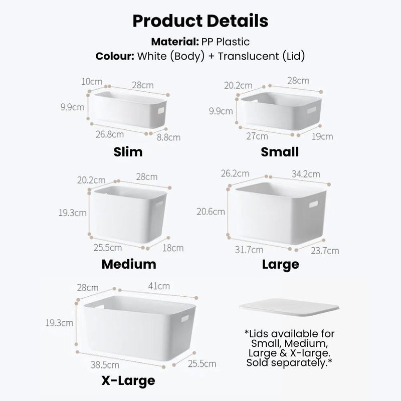 New Modular Essential Storage Bins & Organisers