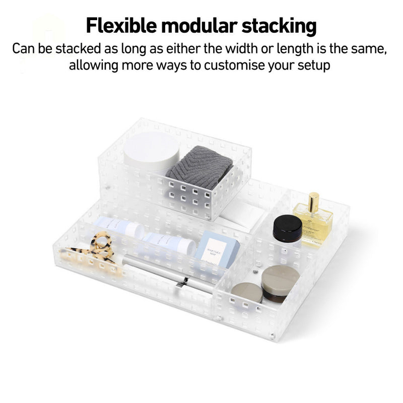 Like-it Japan Bricks Modular Storage System for Cutleries, Stationeries, Cosmetics Drawers