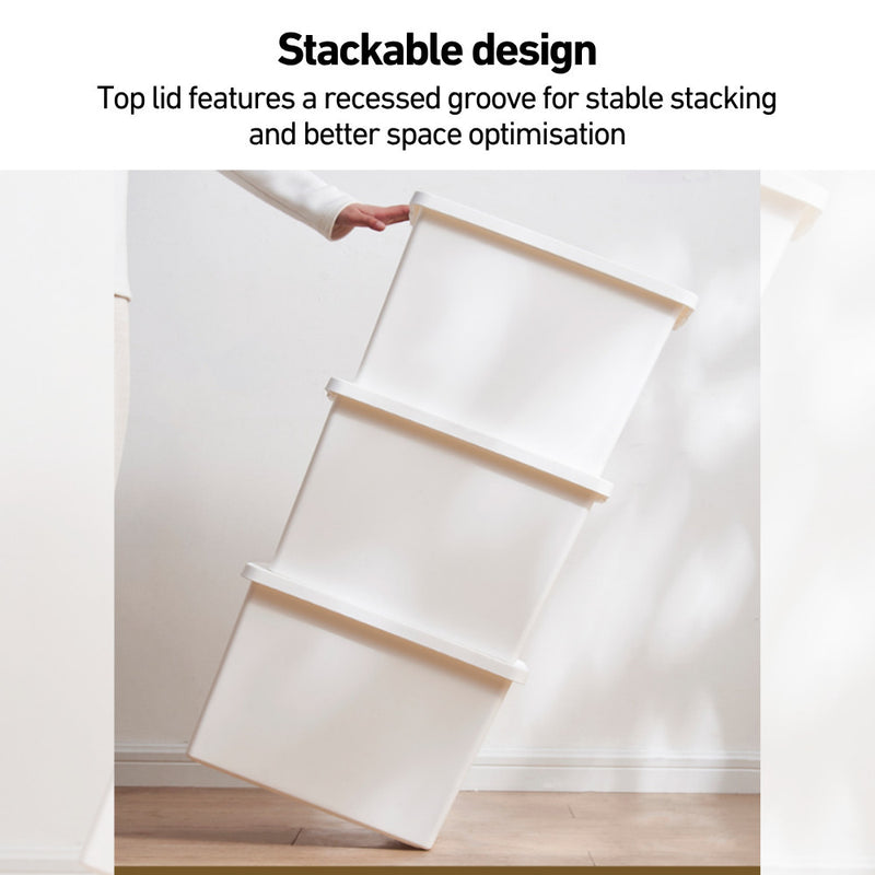 Gentle Spaces MatteStack Extra Large Dustproof Storage Box with Lid