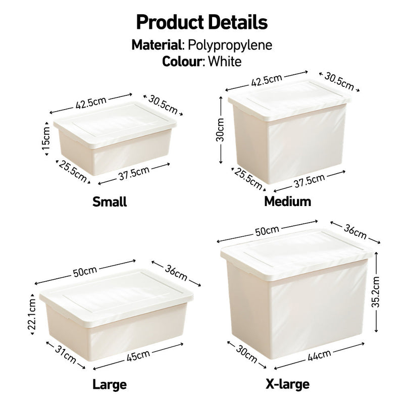 Gentle Spaces MatteStack Extra Large Dustproof Storage Box with Lid