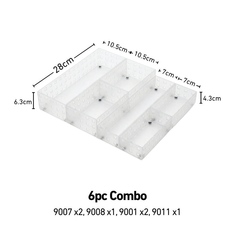 Like-it Japan Bricks Modular Storage System for Cutleries, Stationeries, Cosmetics Drawers