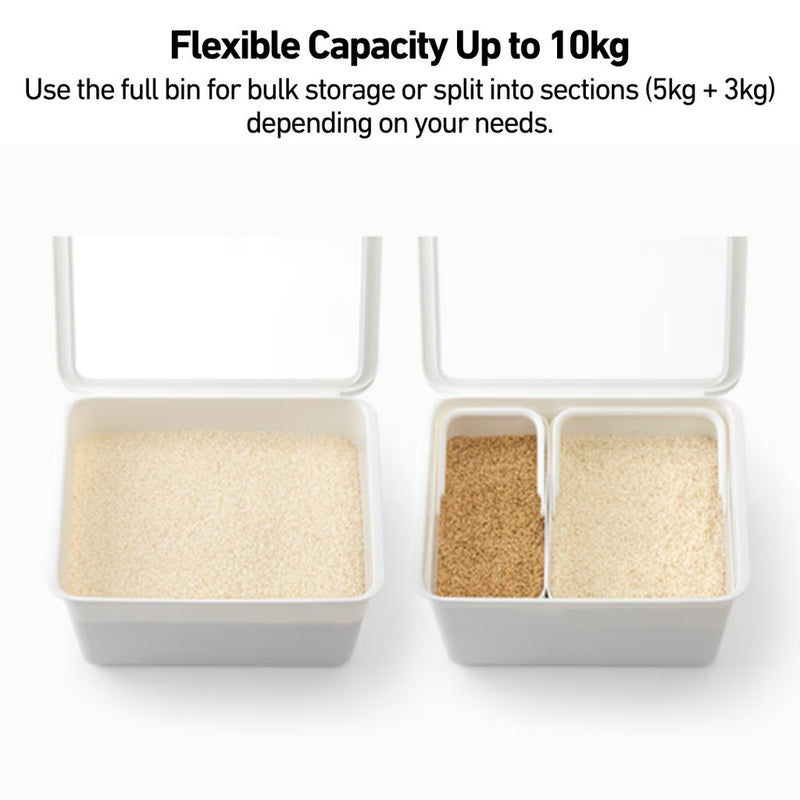 Like-it Smart Pantry Stock Case System - Daily Use Dual Bins with See-through Flip Lid