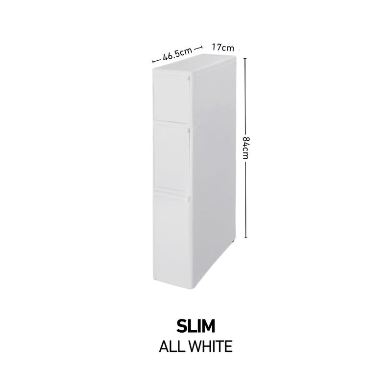 Like-it Slim Compact Gap Storage Stocker Drawer Unit 3-tiers