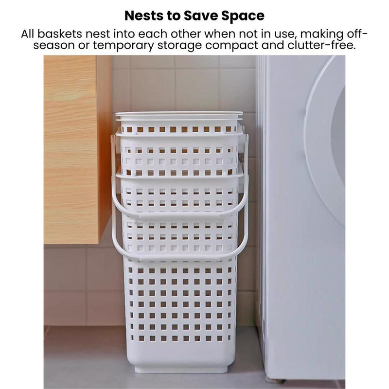 Like-it Japan Modular Stackable Basket for Laundry & More — Full Set