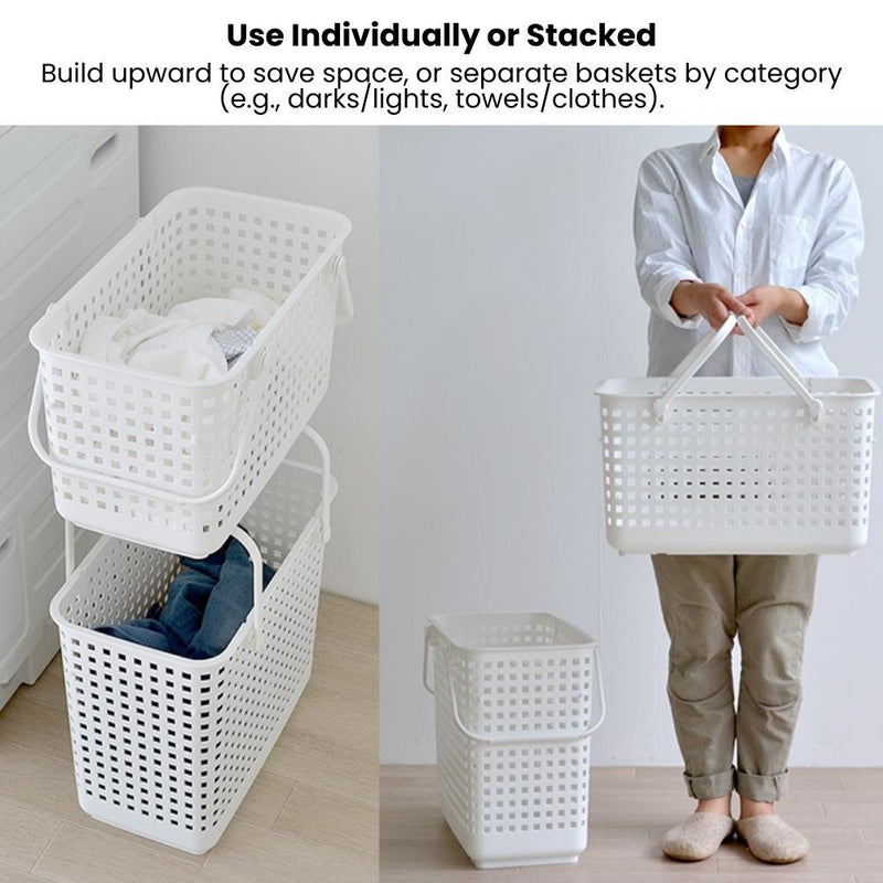Like-it Japan Modular Stackable Basket for Laundry & More — Full Set