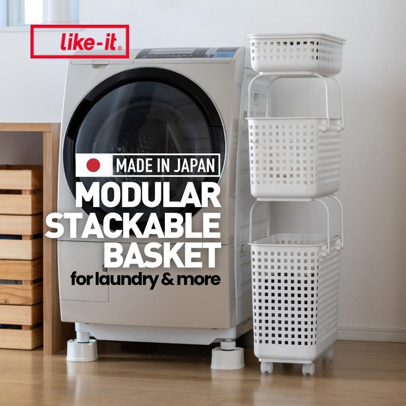 Like-it Japan Modular Stackable Basket for Laundry & More — Full Set