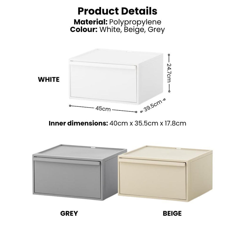 (CARTON DEAL) Like-it Japan Closet System Drawers - Wide