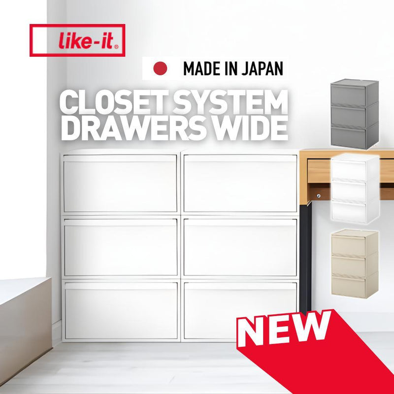(CARTON DEAL) Like-it Japan Closet System Drawers - Wide