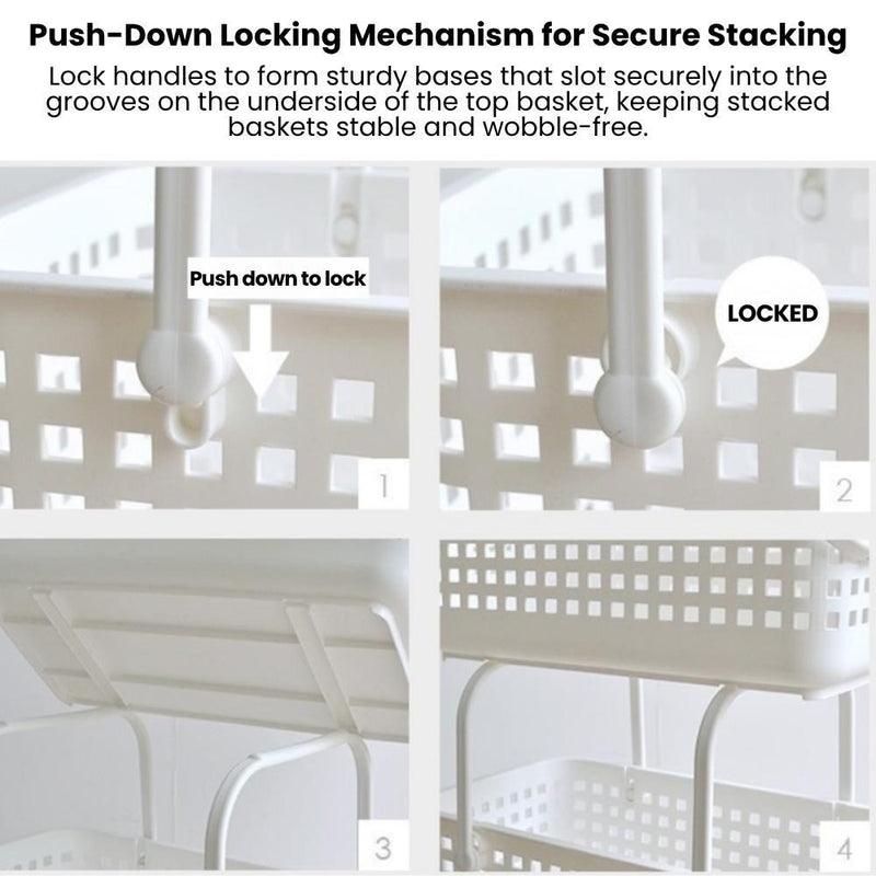 Like-it Japan Modular Stackable Basket for Laundry & More — Full Set