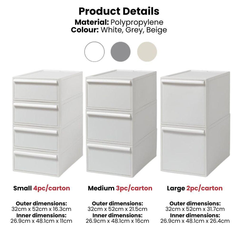 (CARTON DEAL) Like-it Japan Closet Drawers