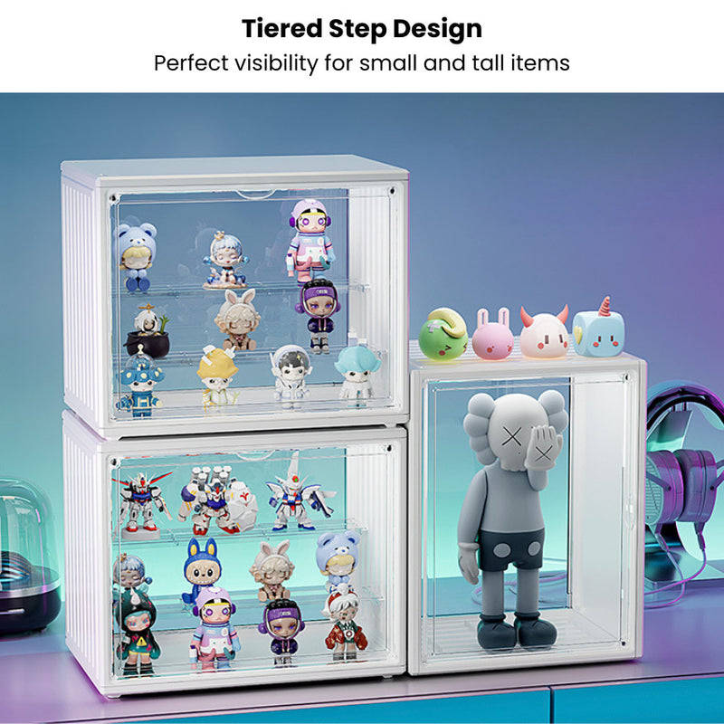 Clear Magnetic Display Case & Storage Box for Figurines and Collectibles, Hand Bags, Cosmetics, Perfumes & More