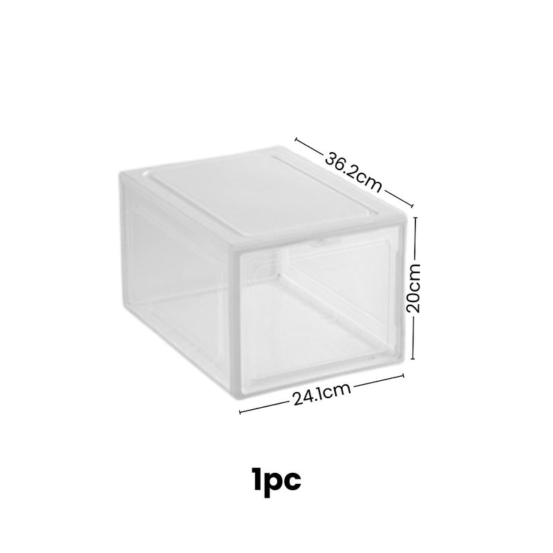 Transparent Dustproof Stackable Shoe Storage Box