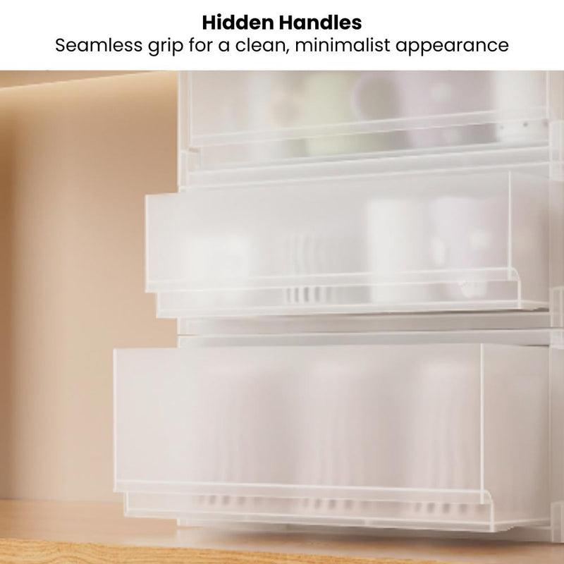 Matte Minimalist Frosted Drawers for Organising Documents Snacks Medicine Skincare Cosmetics & More